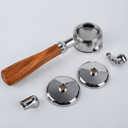 3-in-1-portafilter 4Barista 58 mm – E61 (houten handvat)