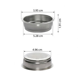 Enkel Portafilter filterbakje 51 mm (7-9 g)