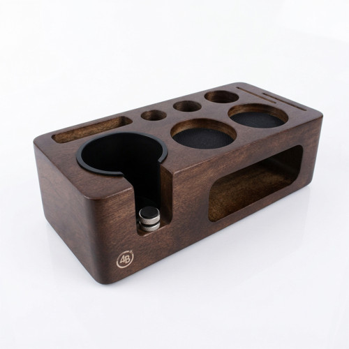 Tamper station 4Barista 51/54 mm | donker walnotenhout