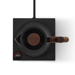 Fellow Corvo EKG PRO Matte Black with Walnut Handle | Elektrische waterkoker