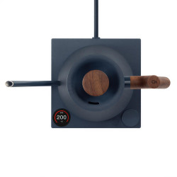 Fellow Stagg EKG PRO stone blue + walnut | Elektrische waterkoker Gooseneck