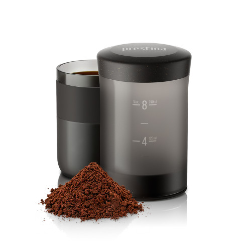 Wacaco Prestina (coal black) – een draagbare koffiemaker